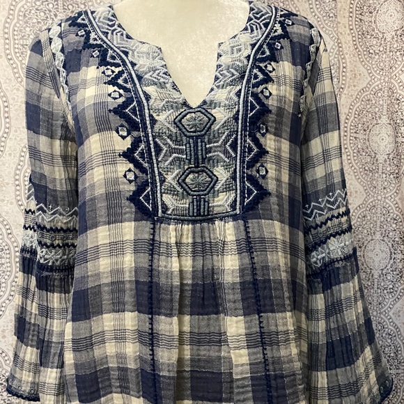 Johnny Was Tops - Johnny Was Simonee Flare Blouse NWT M 1/17 end